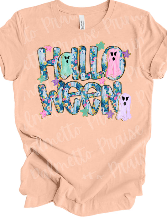 Pastel Ghost Halloween Tee