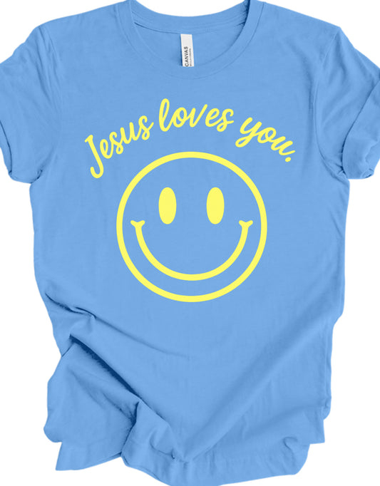 Jesus Loves You Smiley Tee