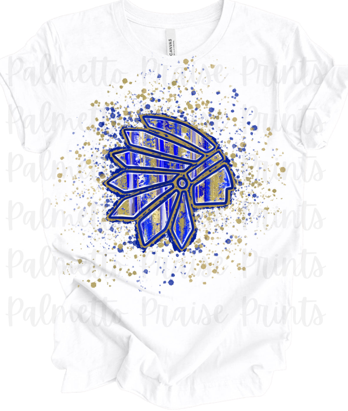 Adult Chiefs Pride Splatter Tee – School Spirit Collection